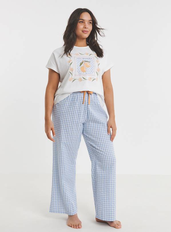 SIMPLY BE Gingham Print Pyjamas 30